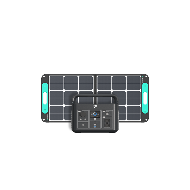 VIGORPOOL Lake300 Portable Power Supply - Solar Panel 100W